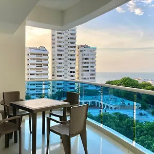 Apartahotel Charming 2br With Terrace In El Laguito, Cartagena